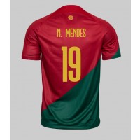 Portugal Nuno Mendes #19 Fotballklær Hjemmedrakt VM 2022 Kortermet